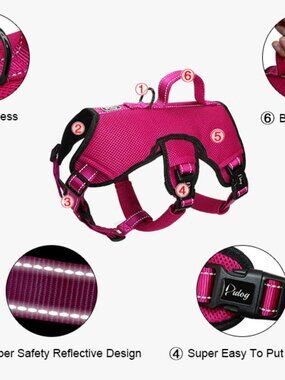 New Didog Multi-Use Escape Proof Dog Harness for Escape Artist Dogs Large